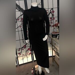 NWT Black Turtleneck Maxi dress